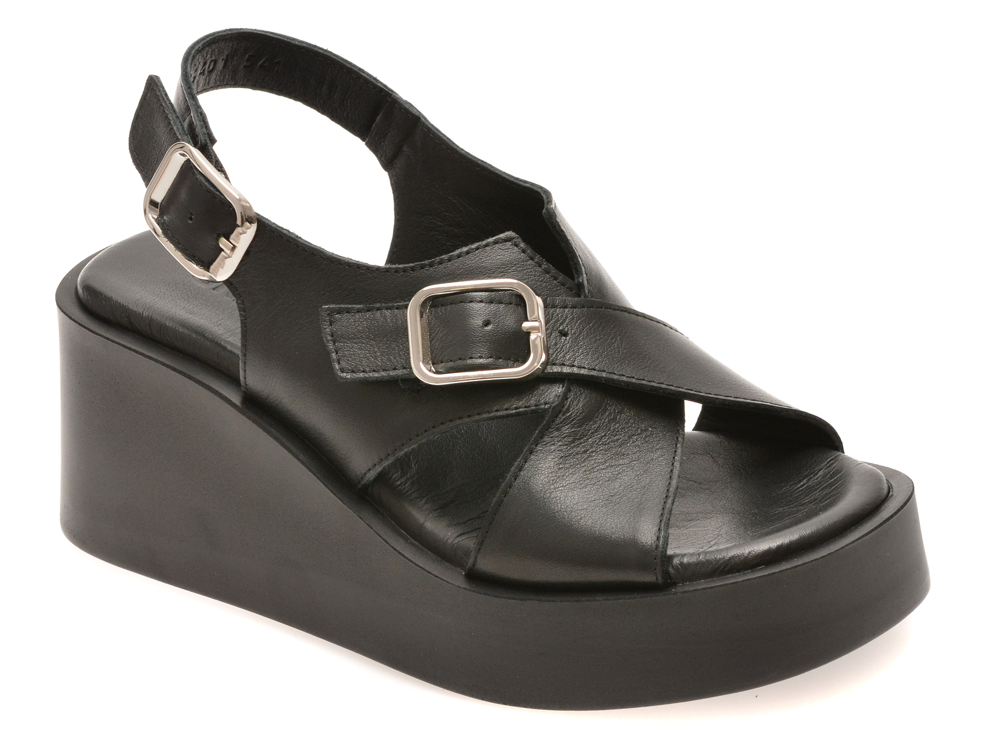 Sandale GRYXX negre, 4212641, din piele naturala