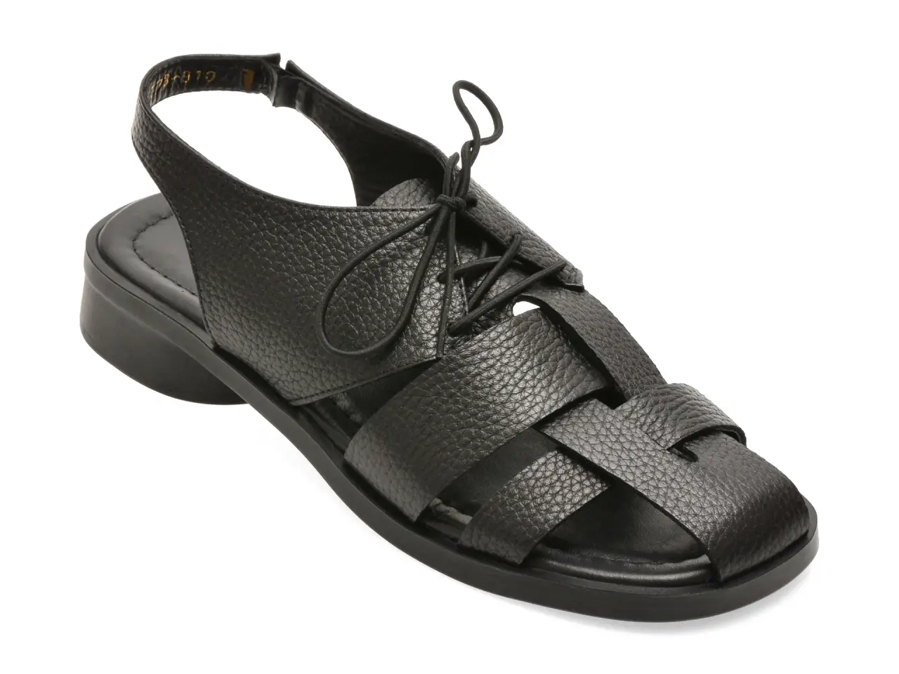 Sandale EPICA negre, 1766373, din piele naturala
