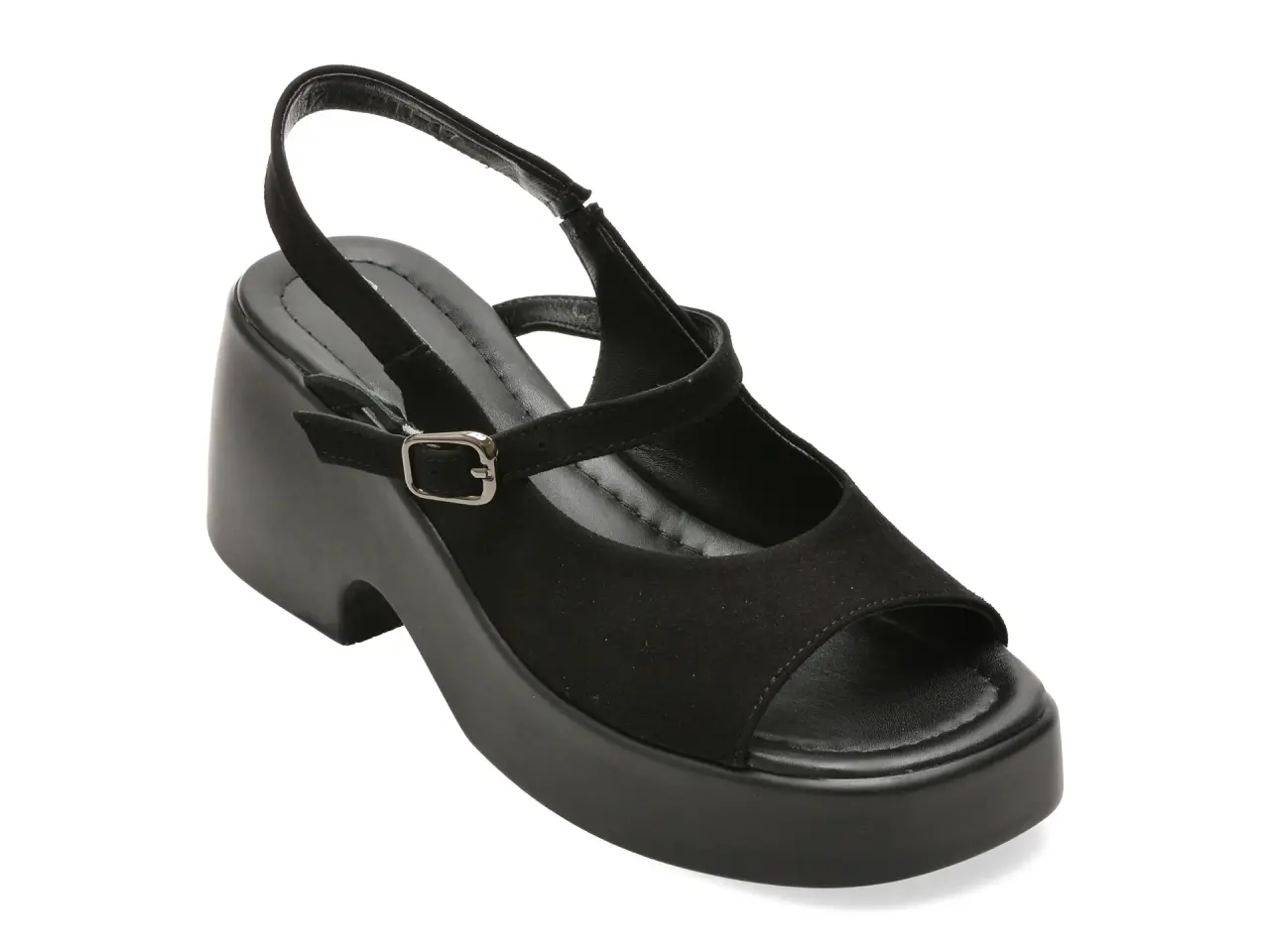 Sandale GRYXX negre, 1766211, din piele intoarsa