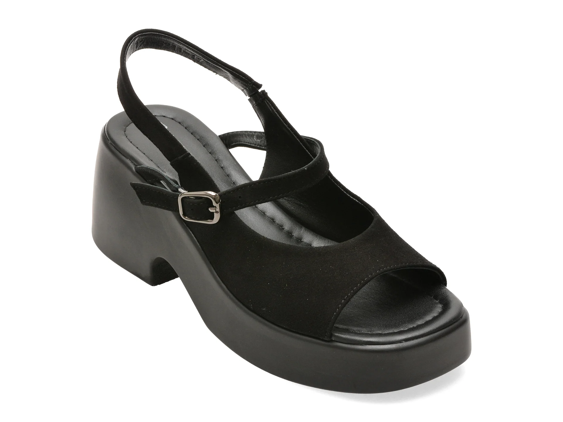 Sandale GRYXX negre, 1766211, din piele intoarsa