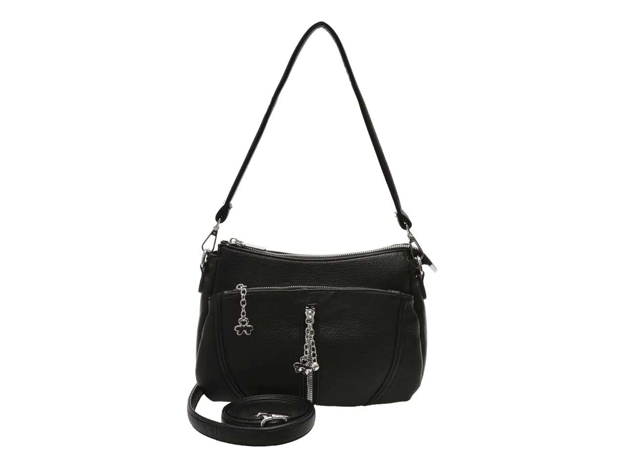 Geanta FLAVIA PASSINI neagra, 9632, din piele ecologica