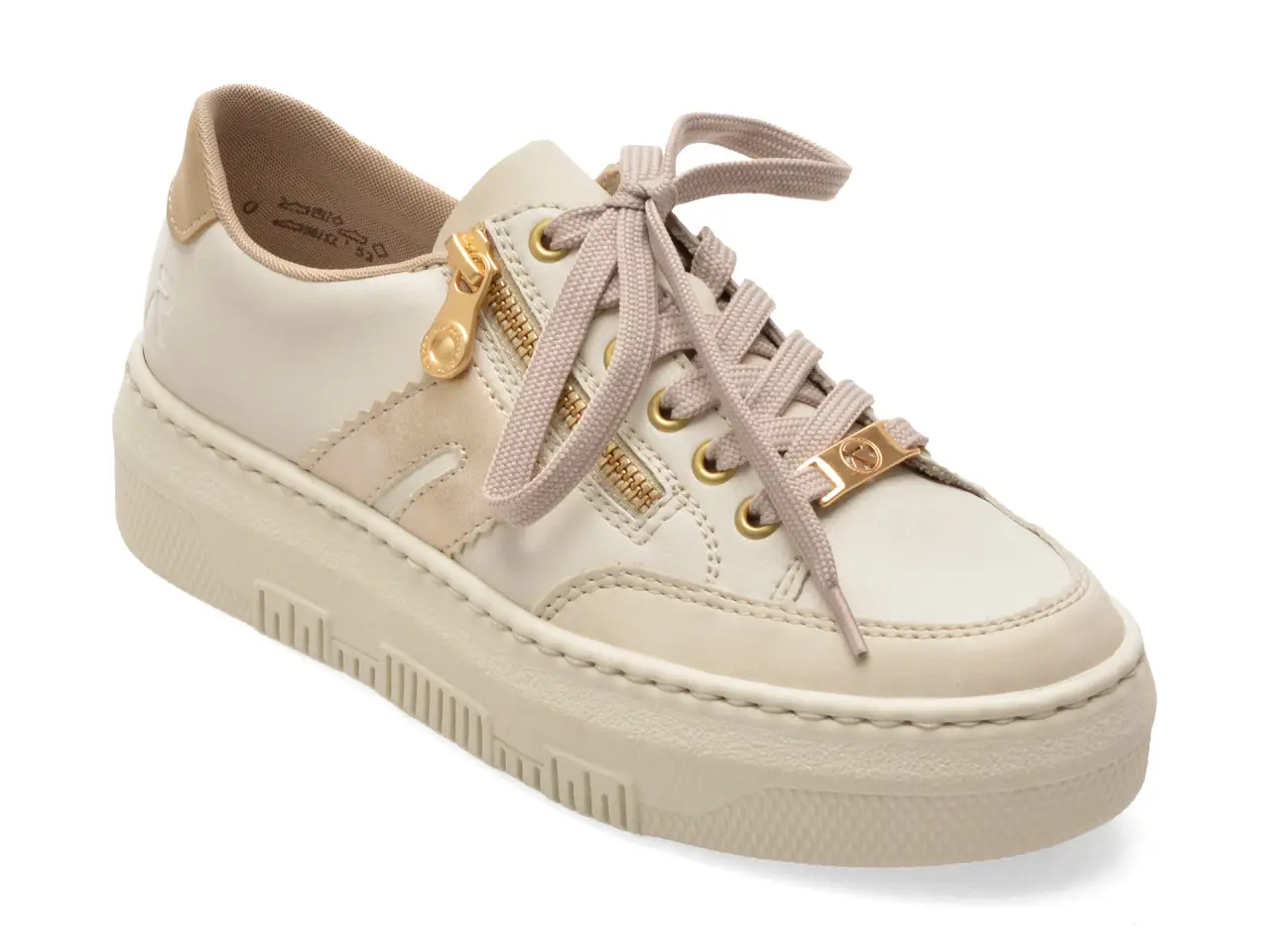 Pantofi sport RIEKER gri, M1912, din piele naturala