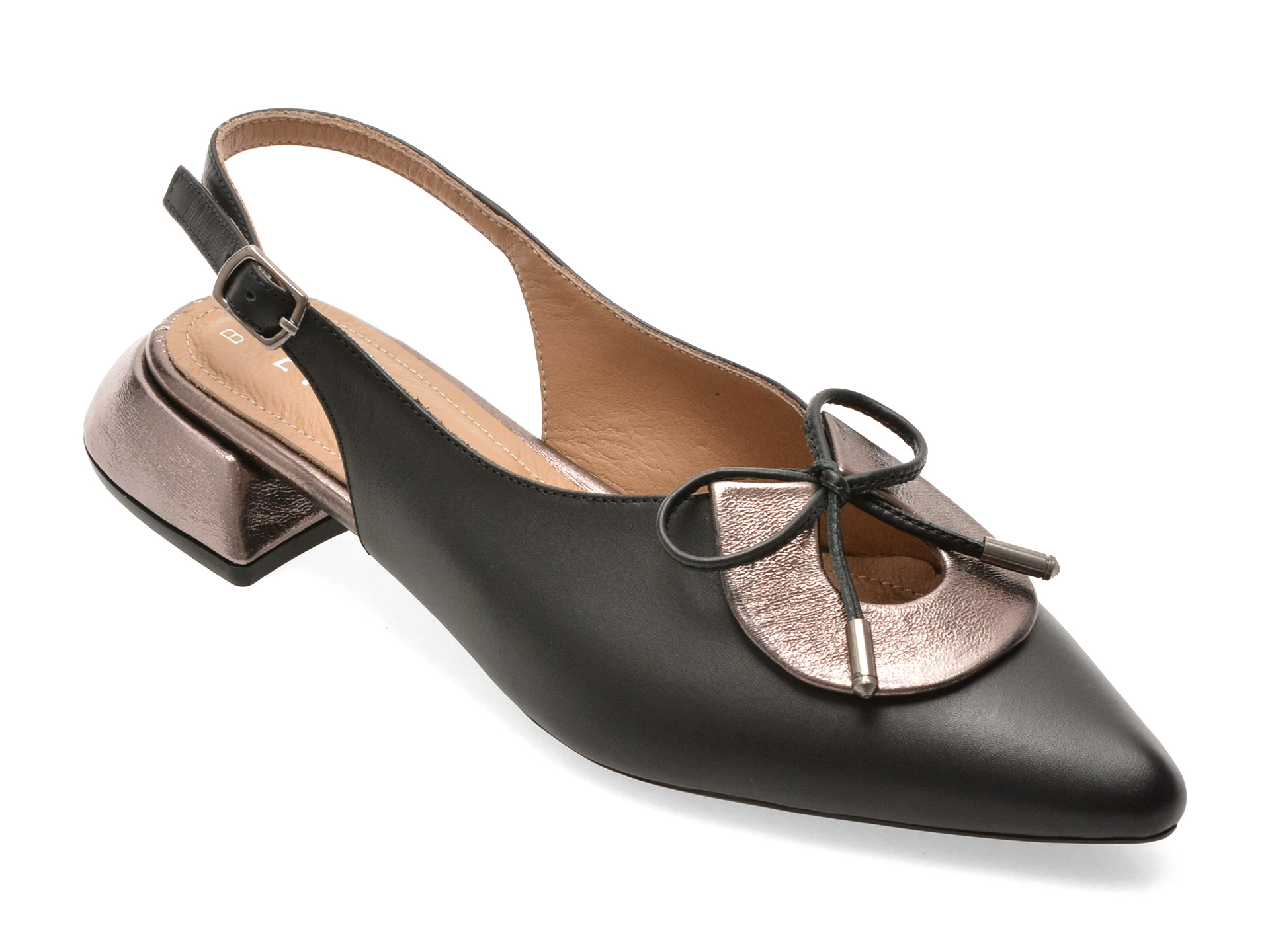 Pantofi eleganti EPICA negri, 669B753, din piele naturala