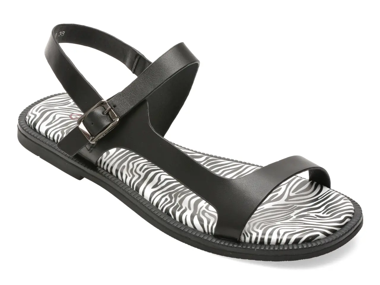 Sandale GRYXX negre, 67735, din piele naturala