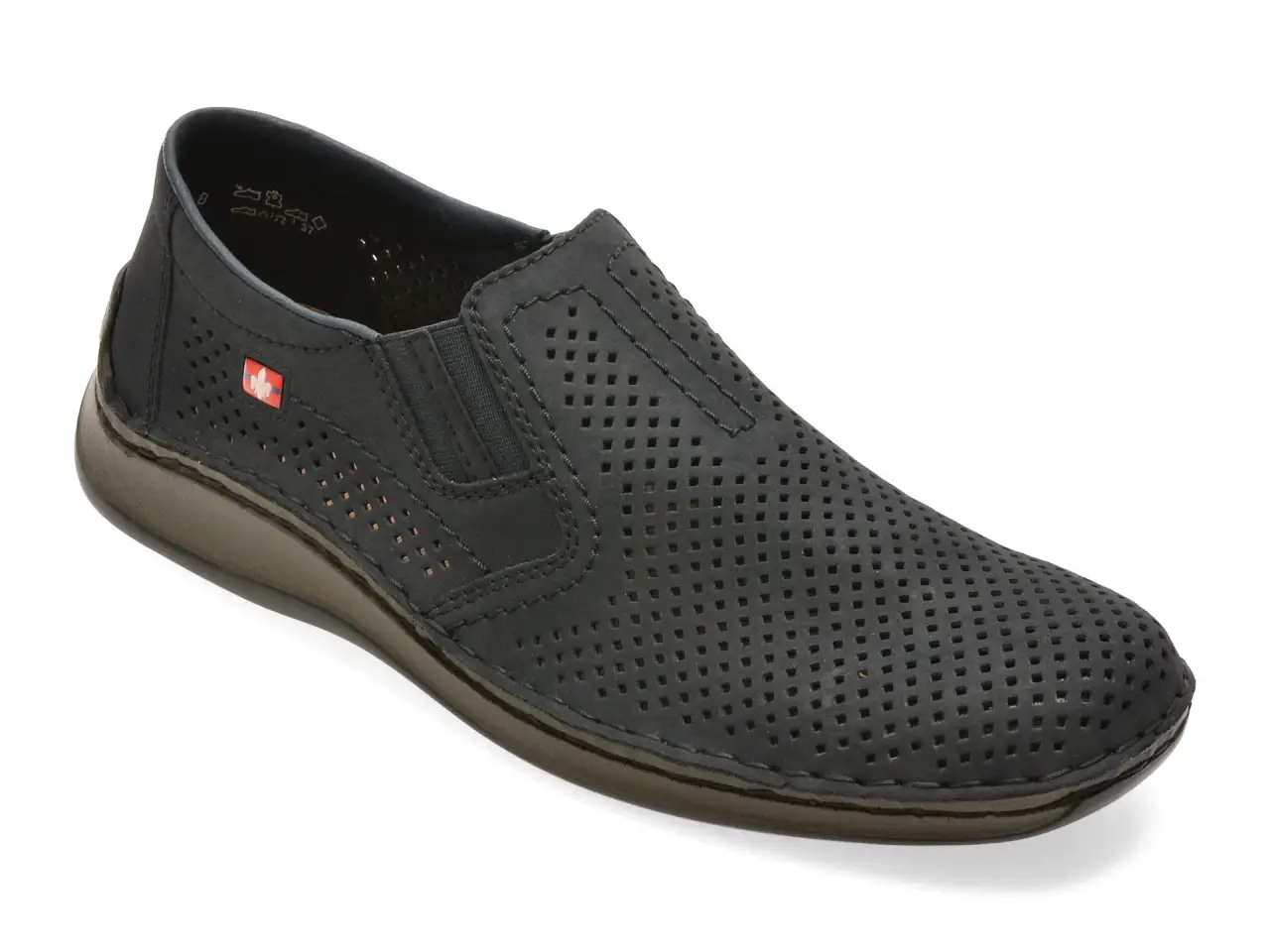 Pantofi RIEKER bleumarin, 5297, din piele naturala
