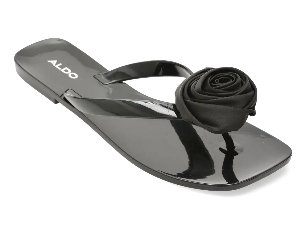 Papuci ALDO negri, EDELINNA 001, din pvc