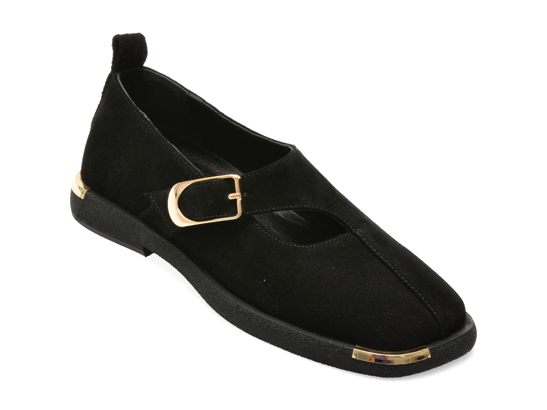 Pantofi GRYXX negri, 022Y707, din piele intoarsa