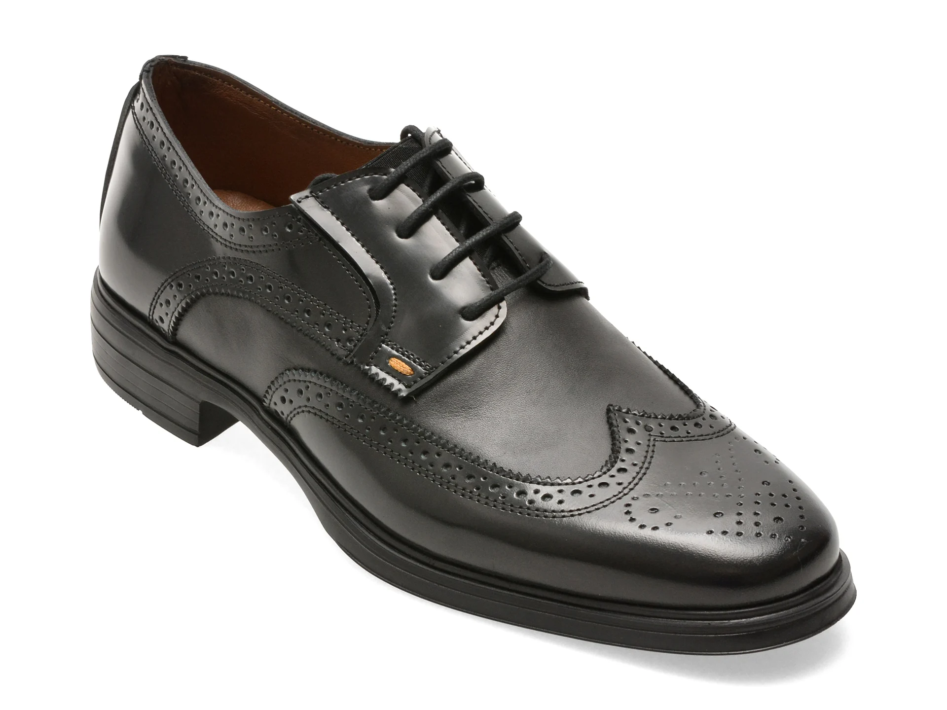 Pantofi eleganti BITE THE BULLET negri, RM122, din piele naturala