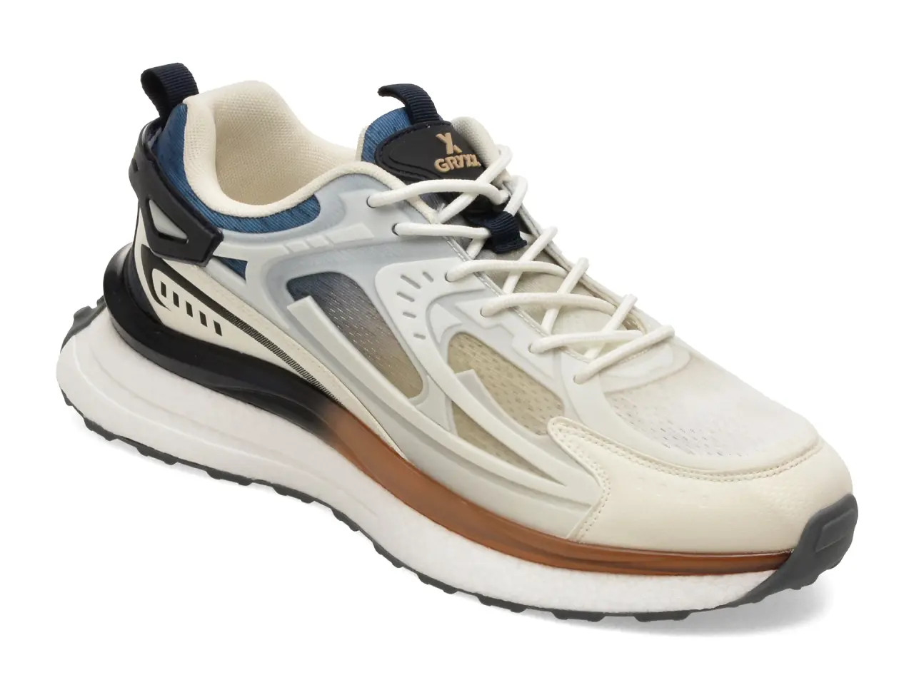 Pantofi sport GRYXX albi, 33398, din material textil