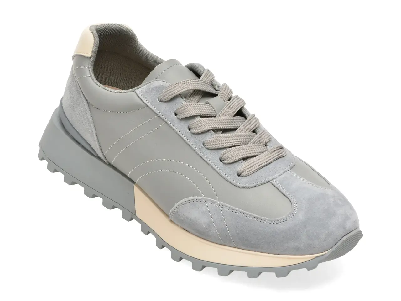 Pantofi sport FLAVIA PASSINI gri, 8509, din piele naturala