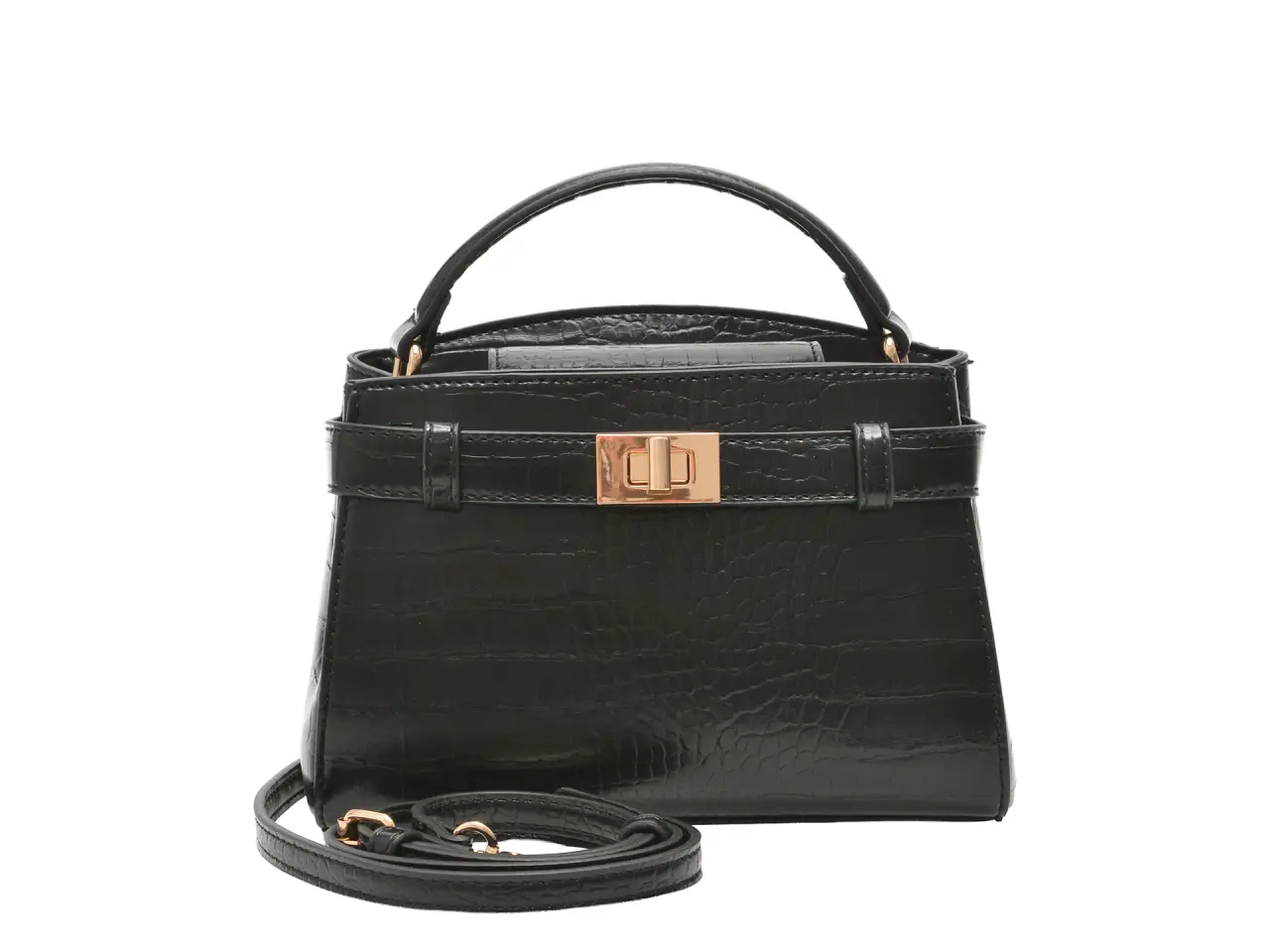 Geanta ALDO neagra, VIVIANROSE 001, din piele ecologica