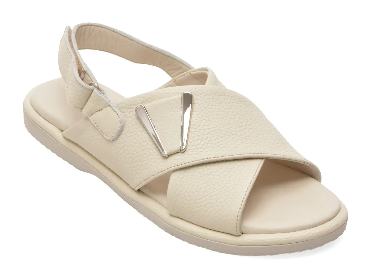 Sandale GOLD DEER bej, 1365707, din piele naturala