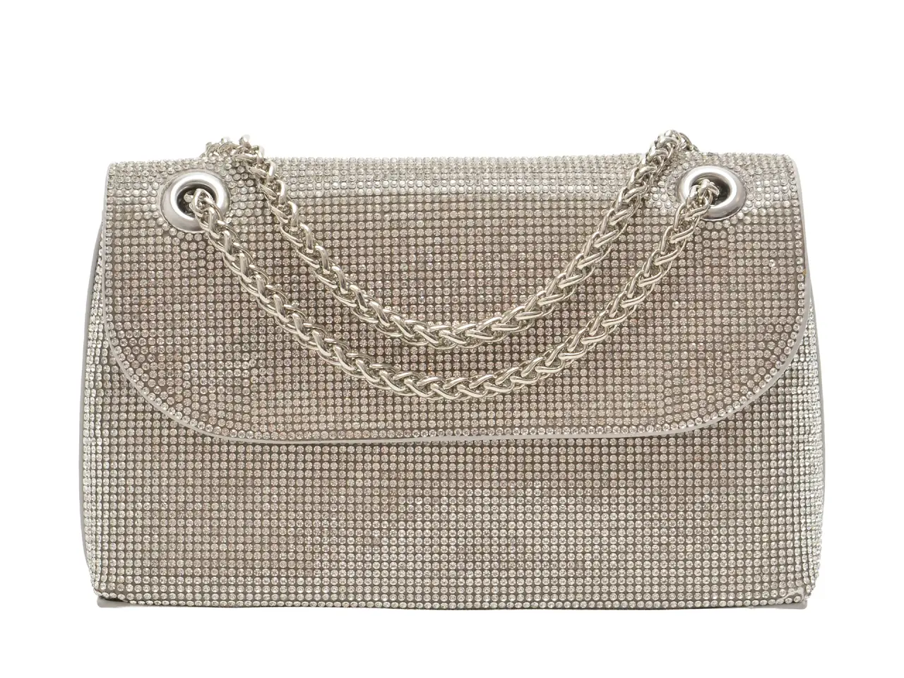 Geanta CALL IT SPRING argintie, LOVELLY 040, din piele ecologica