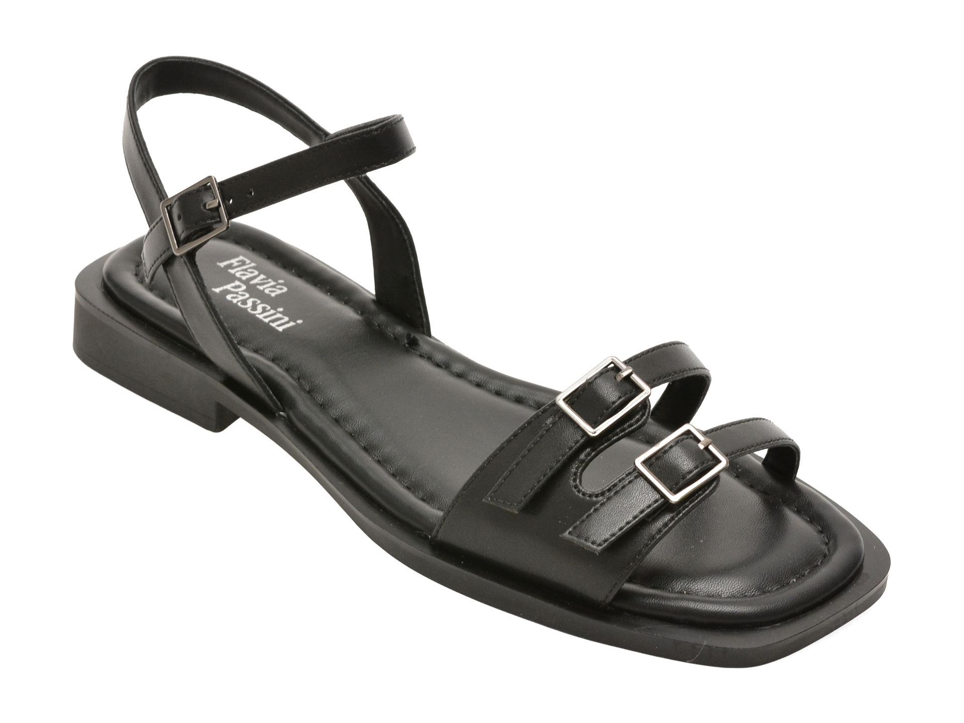 Sandale FLAVIA PASSINI negre, 5586, din piele naturala