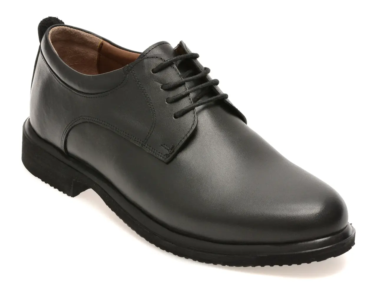 Pantofi eleganti BITE THE BULLET negri, RZ004, din piele naturala