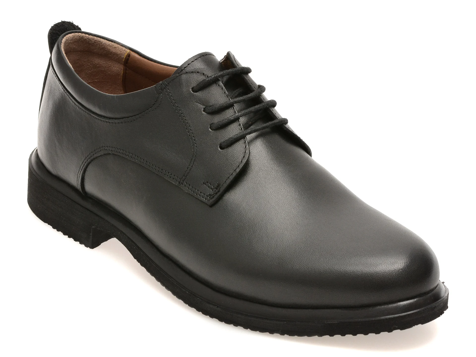 Pantofi eleganti BITE THE BULLET negri, RZ004, din piele naturala