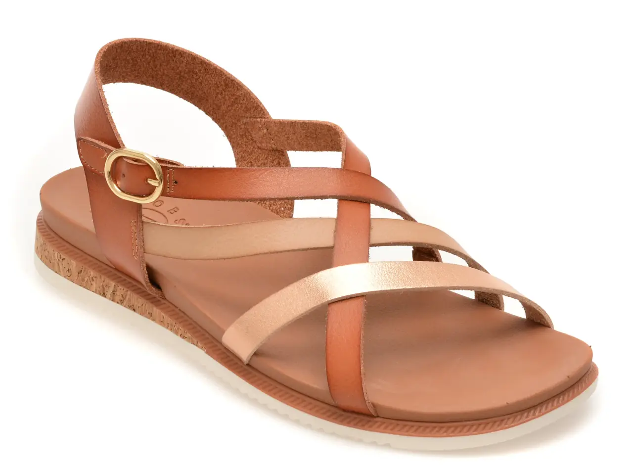 Sandale SKECHERS maro, DESERT KISS LOW, din piele ecologica