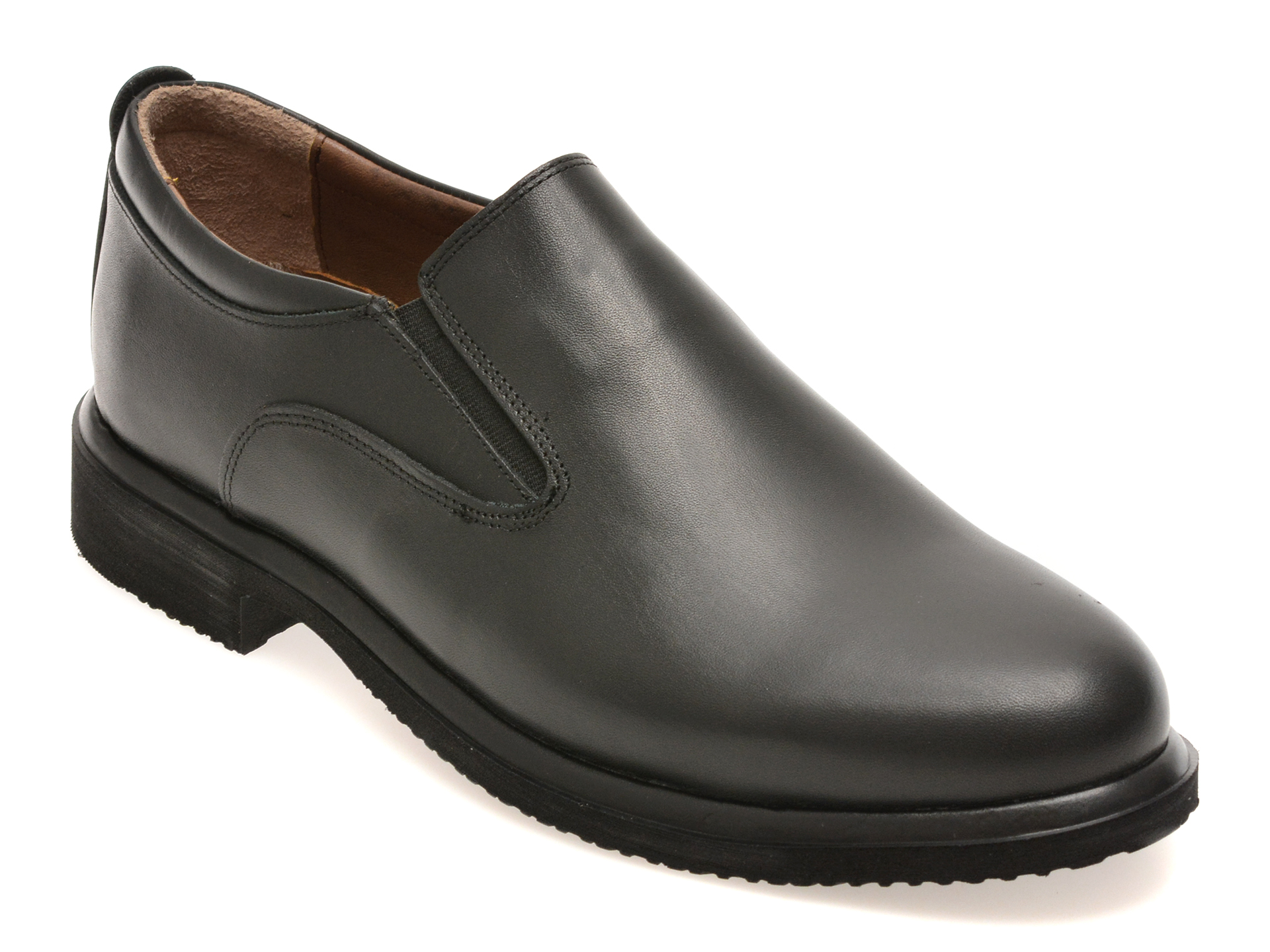 Pantofi eleganti BITE THE BULLET negri, RZ005, din piele naturala