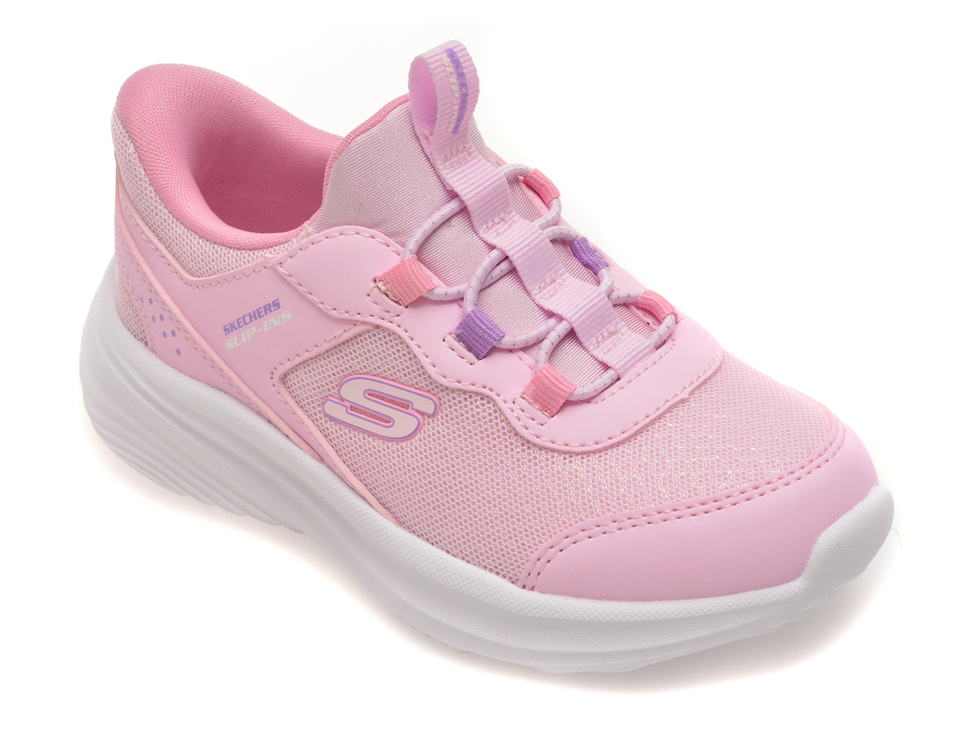 Pantofi sport SKECHERS roz, BOUNDER PRO, din material textil