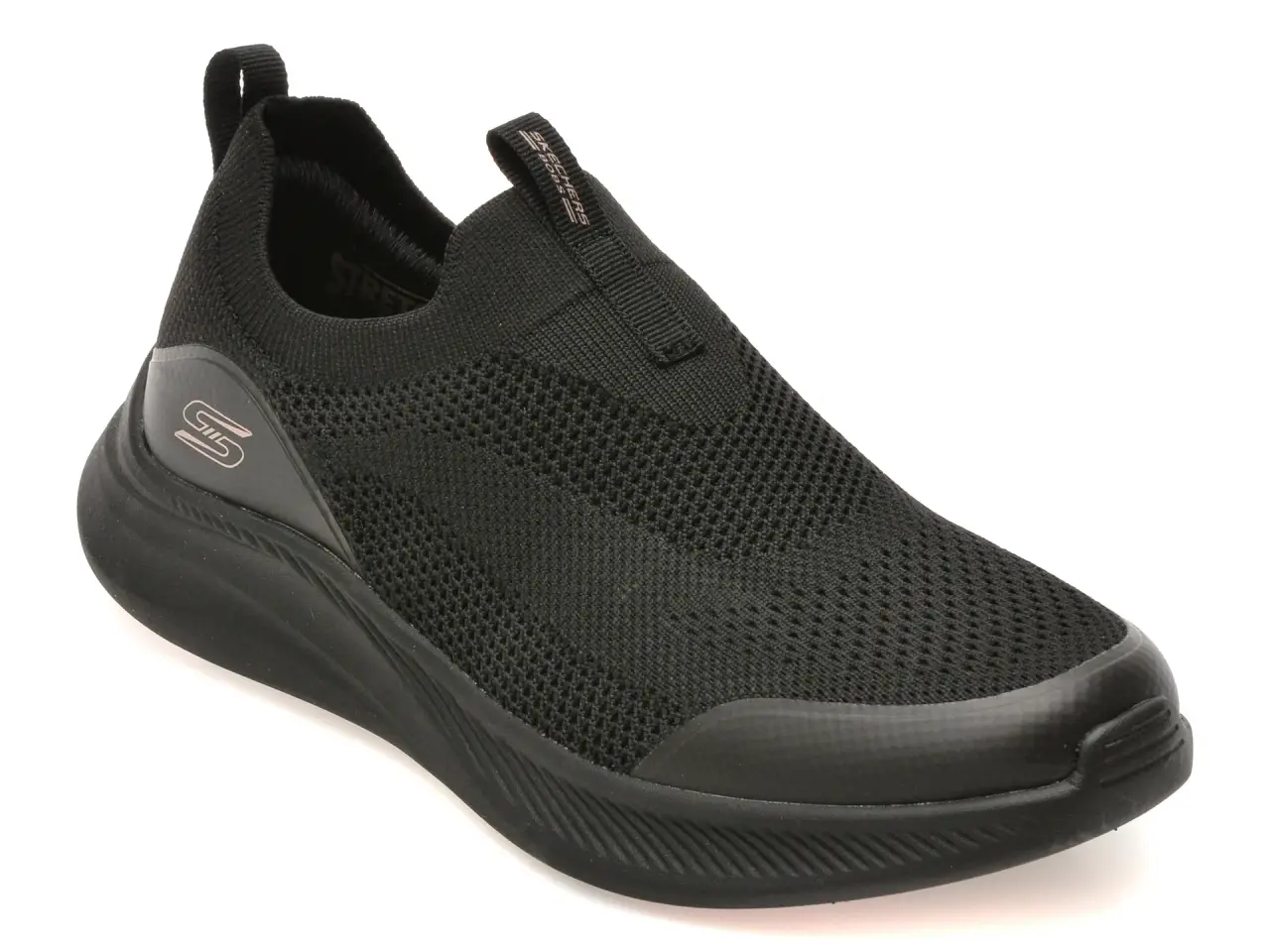 Pantofi sport SKECHERS negri, BOBS MODA FLEX, din material textil
