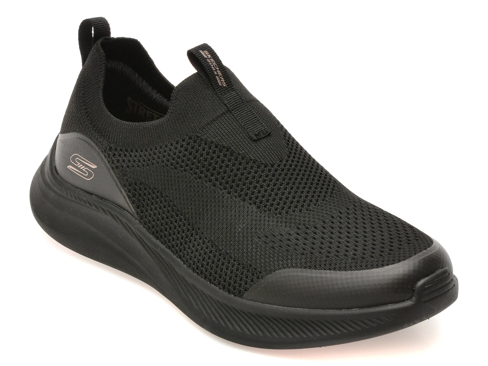Pantofi sport SKECHERS negri, BOBS MODA FLEX, din material textil