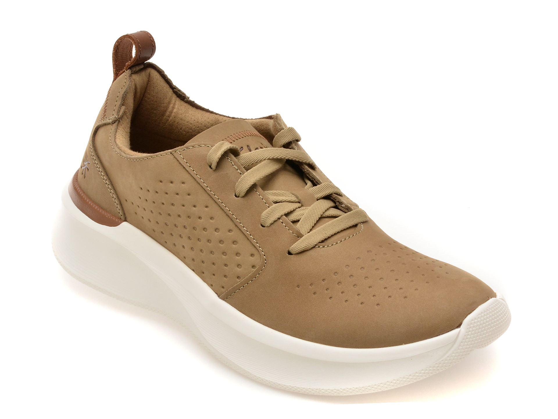 Pantofi sport CLARKS bej, SOLEVANA STYLE, din nabuc
