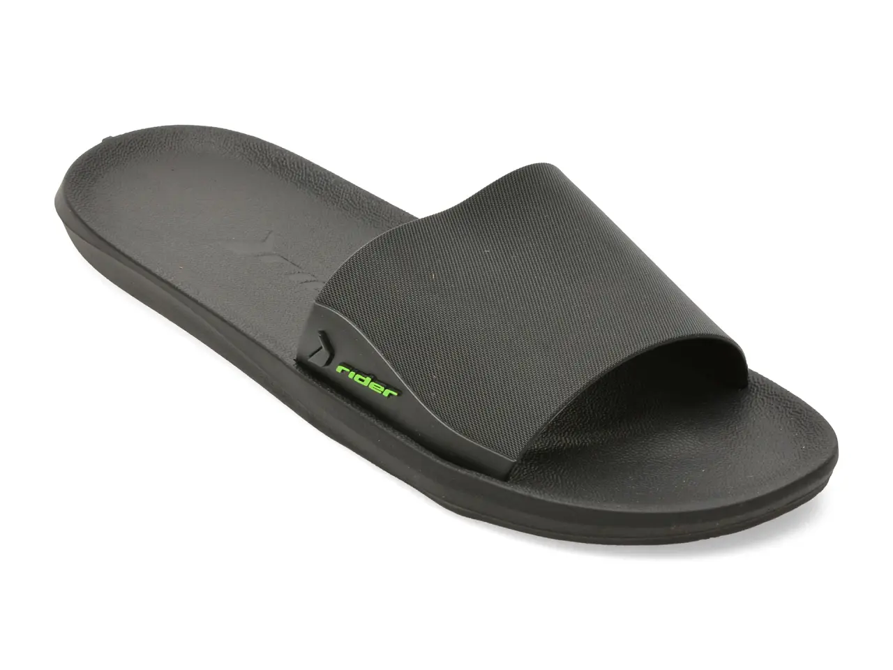 Papuci RIDER negri, FEEL SLIDE AD, din pvc