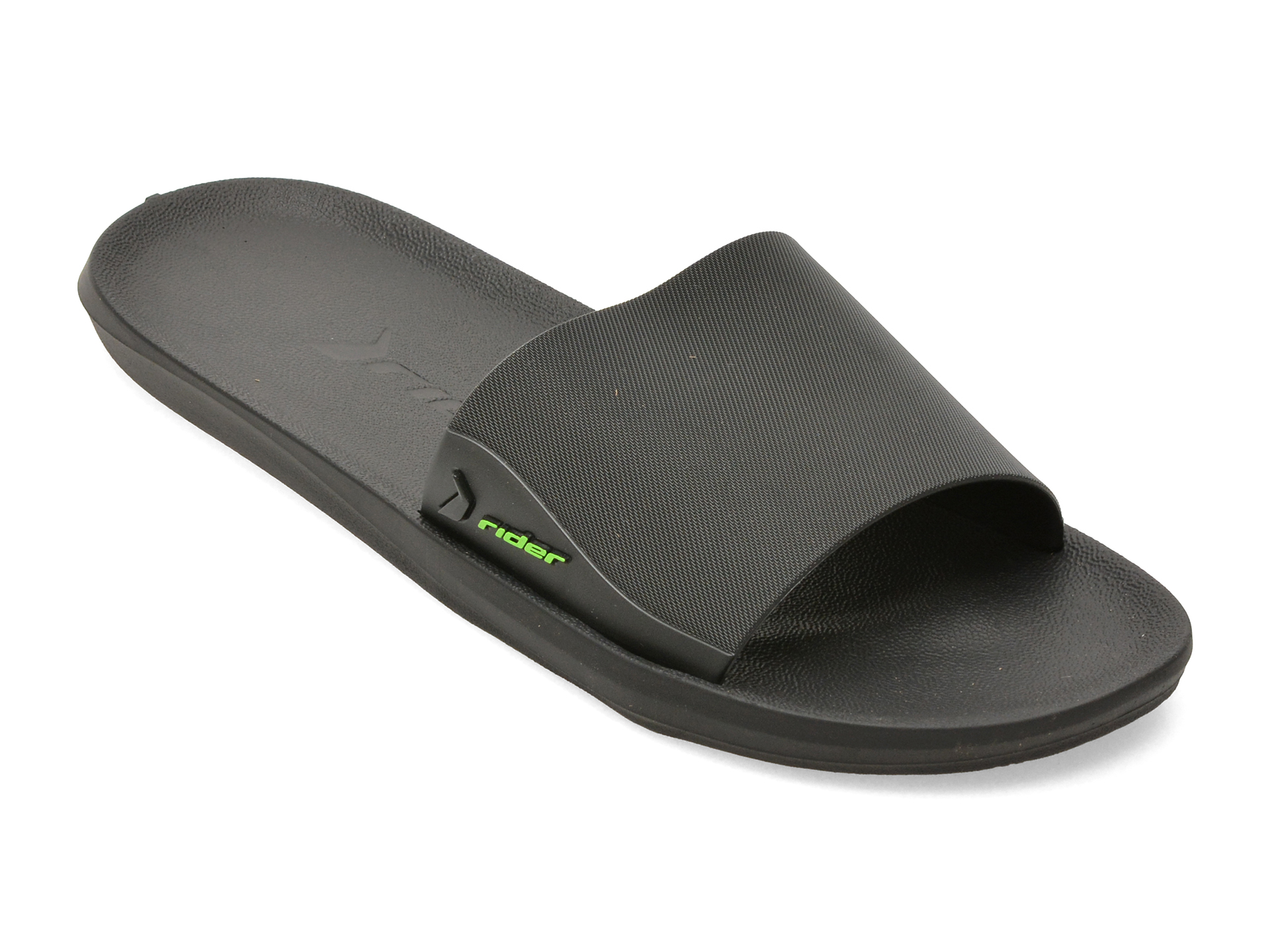 Papuci RIDER negri, FEEL SLIDE AD, din pvc