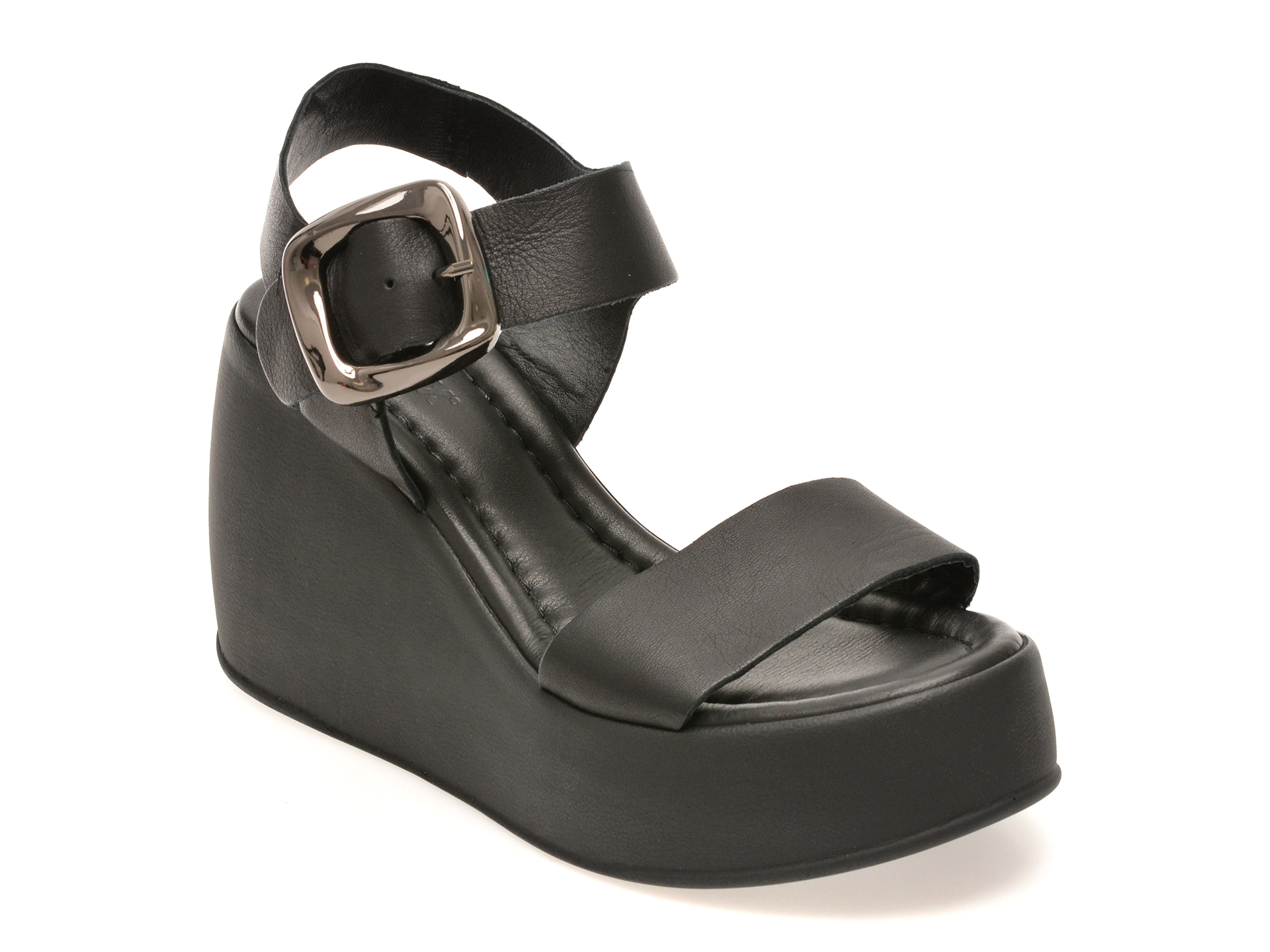 Sandale GRYXX negre, 5001729, din piele naturala