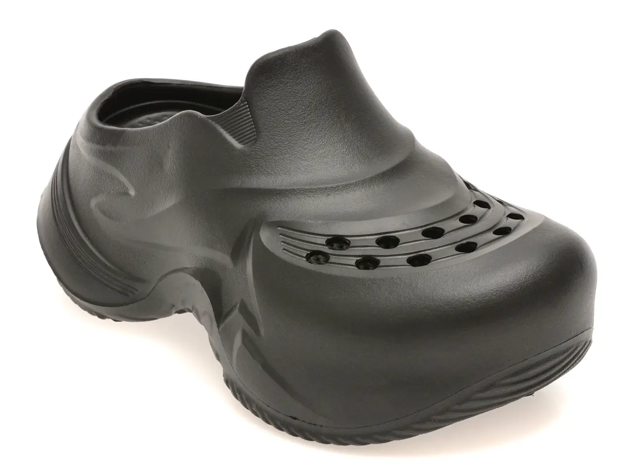 Papuci GRYXX negri, E257, din pvc