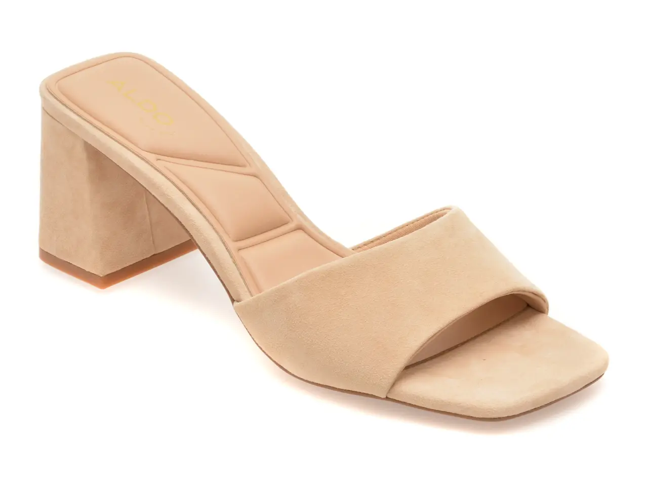 Papuci eleganti ALDO bej, TISHA 271, din piele intoarsa
