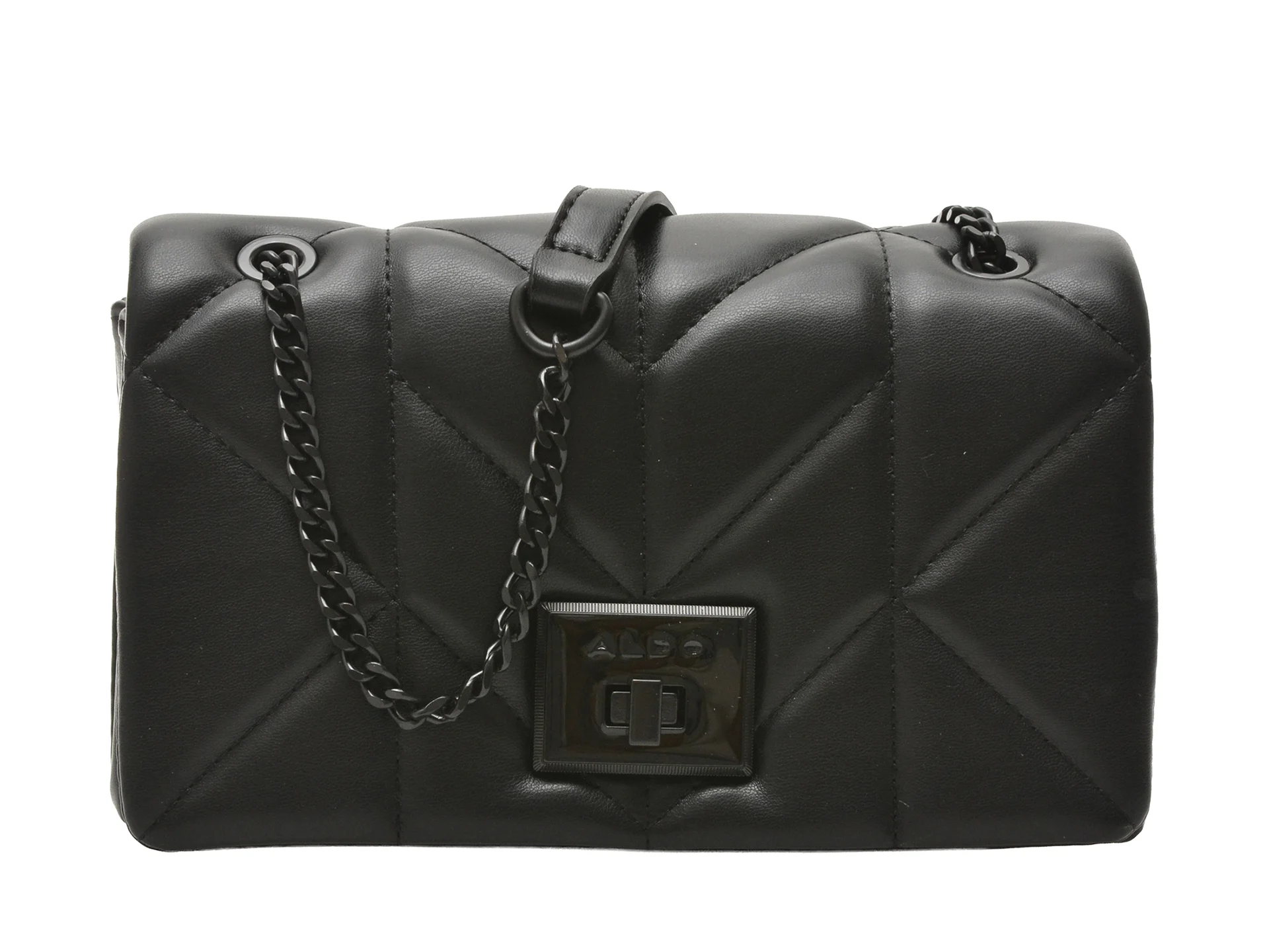 Geanta ALDO neagra, GRISHNAK 001, din piele ecologica
