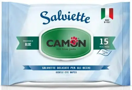CAMON Şerveţele umede pentru toaletarea ochilor 15 bucăţi