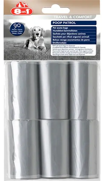 8in1 Saci igienici pentru dispenser Poop Patrol