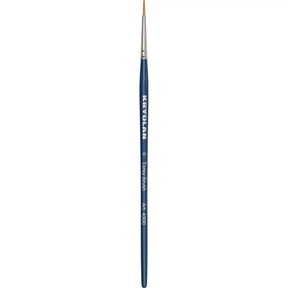 Pensula profesionala subtire Kryolan #0 pentru make up 1buc