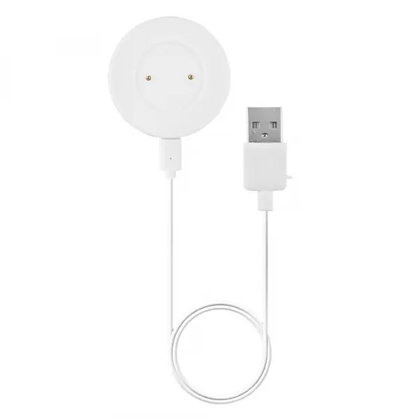 Cablu Incarcare Techsuit THC3 pentru Honor Watch / Huawei Watch Series, USB-A, Alb