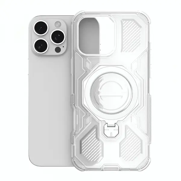 Husa pentru Motorola Edge 60 Fusion / Edge 60, Techsuit, Carbon Shield Pro, Alba