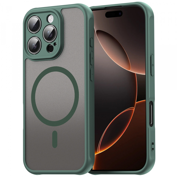 Husa MagSafe pentru Apple iPhone 11, Techsuit, HaloFrost II, Verde