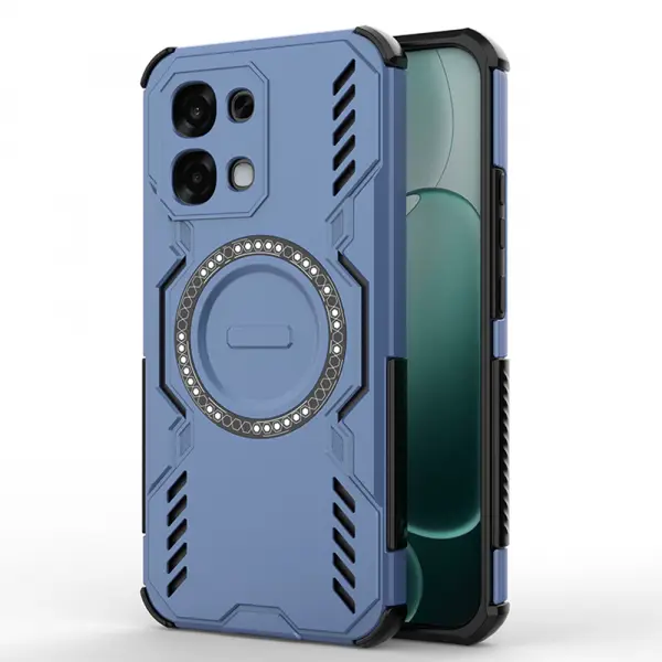 Husa MagSafe pentru Oppo A6 Pro 5G / A6 Pro 4G, Techsuit, ArmorMag, Albastra