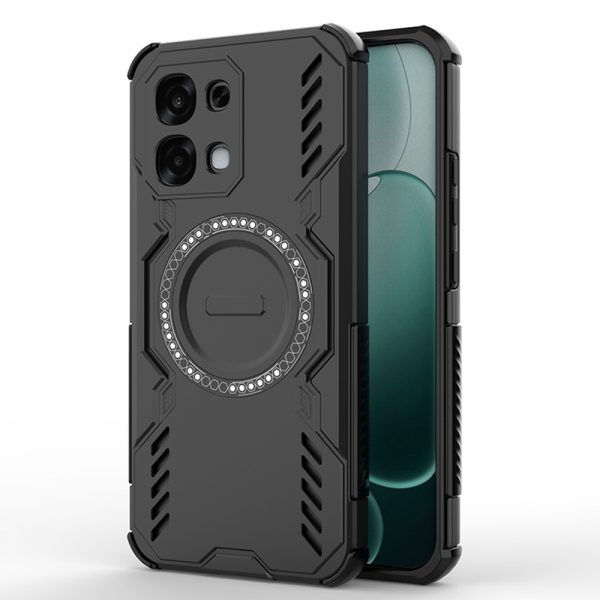 Husa MagSafe pentru Oppo A6 Pro 5G / A6 Pro 4G, Techsuit, ArmorMag, Neagra