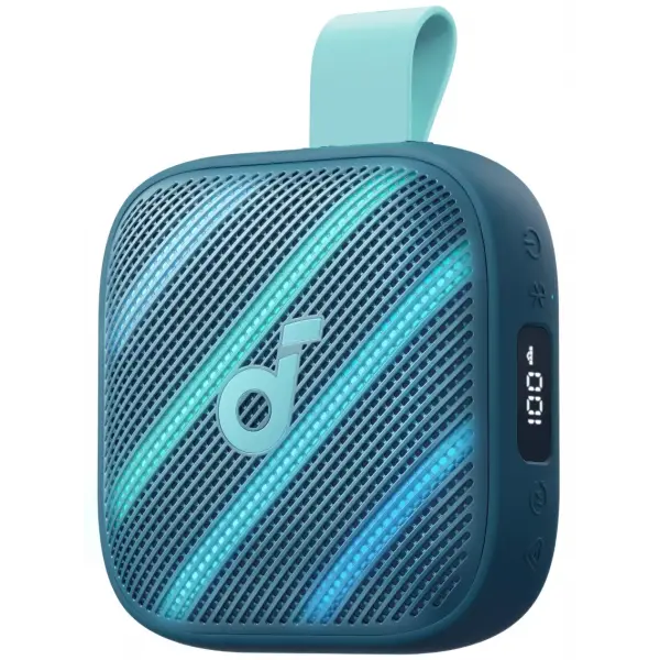 Boxa Portabila Bluetooth Anker Soundcore Boom Go 3i, 15W, TWS, RGB, Waterproof, Albastra D5103030