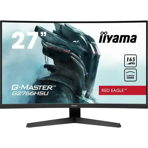 Monitor iiyama G-Master G2766HSU-B1 RedEagle 27inch Curved VA LED, 1ms, 165Hz, HDR, FreeSync Premium, FlickerFree, BlackTuner
