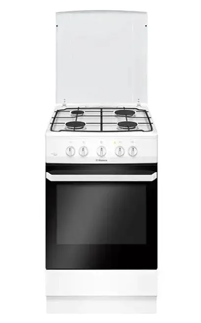 Aragaz HANSA FCGW51099, 4 arzatoare, Gaz, 50 cm (Alb)