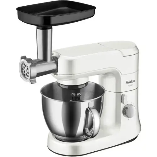 Robot de bucatarie Amica KML 4011, 1000W, bol inox 4.5L, 8 trepte de viteza (Alb)