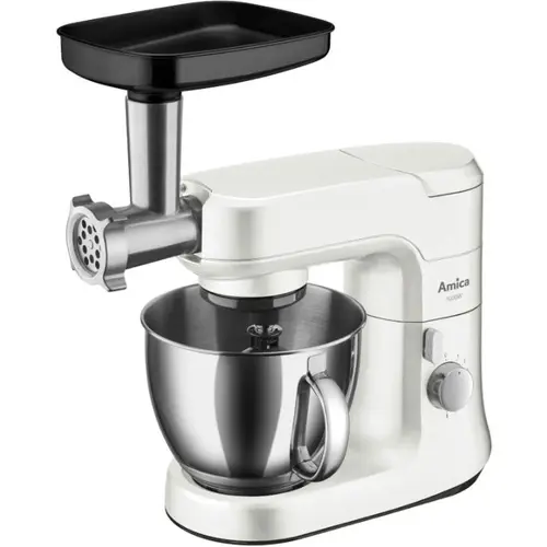 Robot de bucatarie Amica KML 4011, 1000W, bol inox 4.5L, 8 trepte de viteza (Alb)