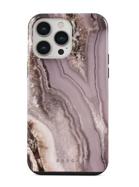 Protectie Spate Burga Dual Layer Golden Taupe pentru Apple iPhone 14 Pro (Multicolor)