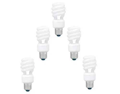 Set 5 becuri economice Panasonic EFD22E27HD3E-5, putere lampa 22W, echivalent pentru incandescenta 105W