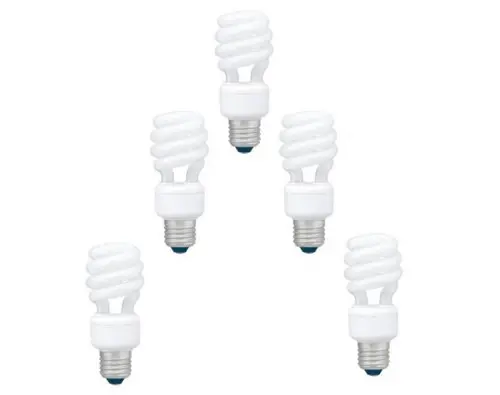 Set 5 becuri economice Panasonic EFD22E27HD3E-5, putere lampa 22W, echivalent pentru incandescenta 105W
