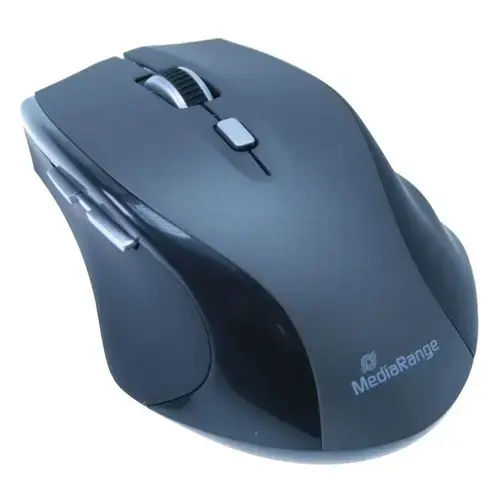Mouse Wireless MediaRange MROS203, 1600 DPI (Negru)