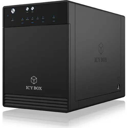 Rack HDD Icy Box IB-3740-C31 USB 3.1 (Gen 2) Carcasa unica de tip C pentru 4x HDD/SSD IB-3740-C31 (Negru)